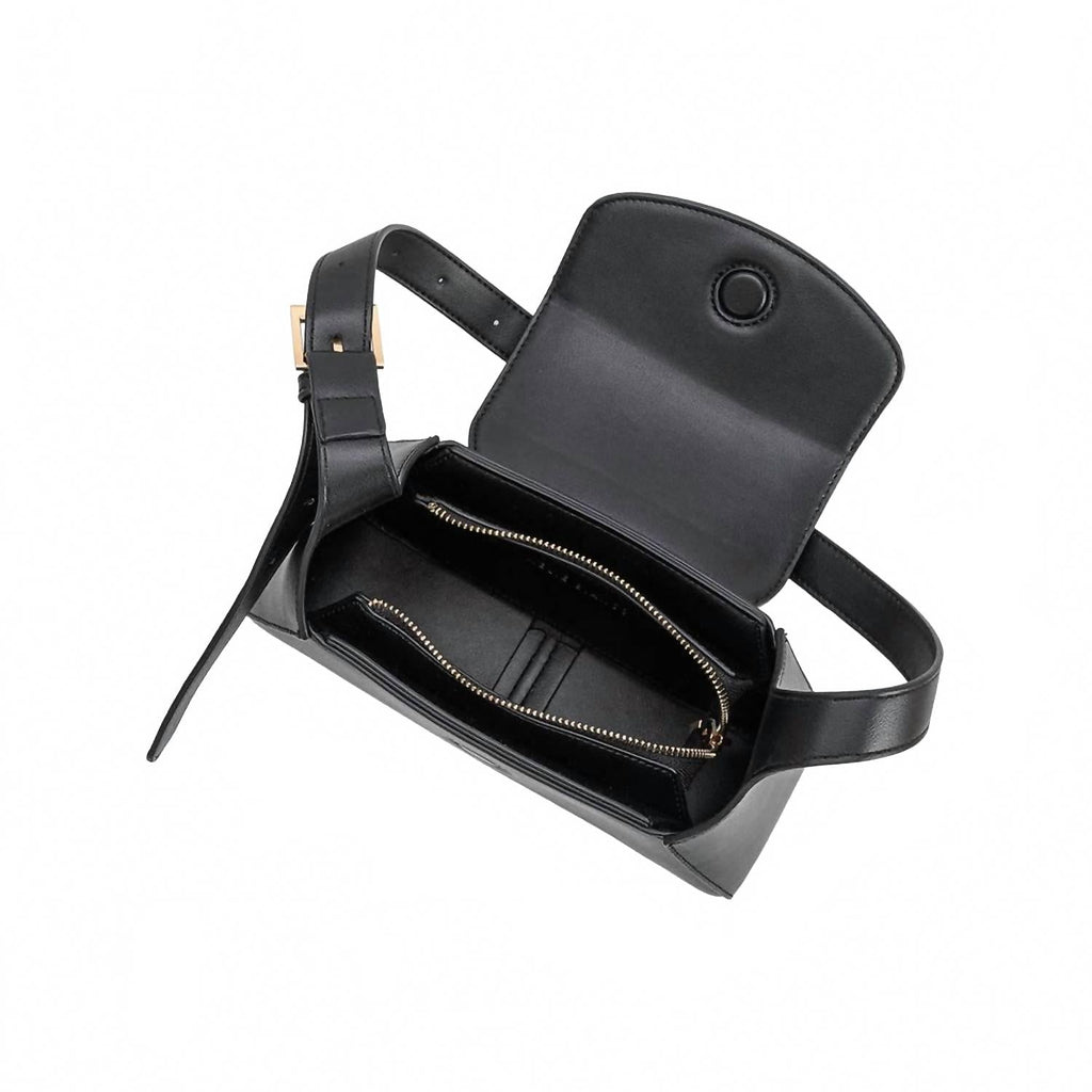 Women's Melody Recycled Vegan Leather Shoulder Bag In Black