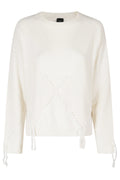 Beige Fringed Argyle Wool-Cashmere Sweater