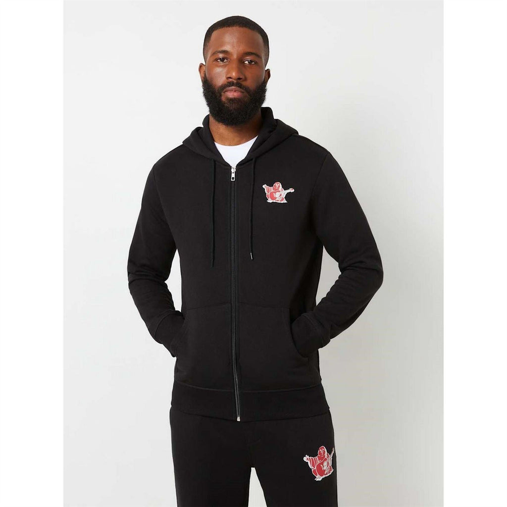 True Religion Hoodie Buddha Print Hooded Jacket