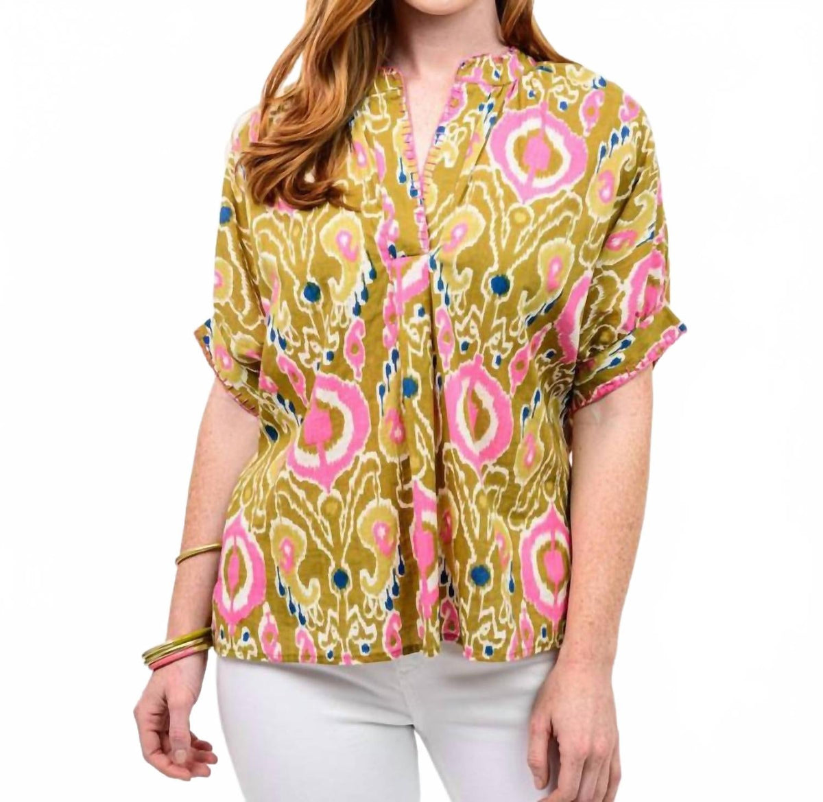Fresh Pick Popover Top In Green