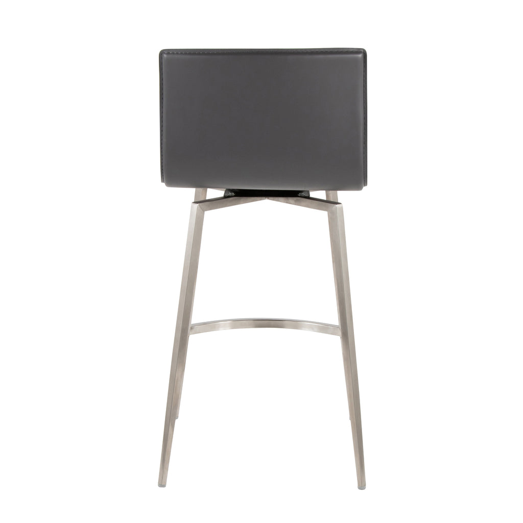 26-Inch Contemporary Upholstered Counter Chairs Set of 2