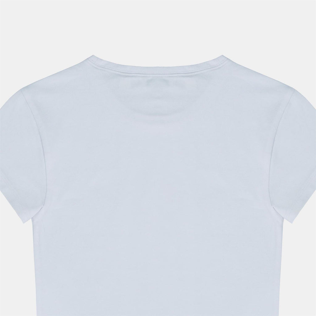 Jack Wills Graphic Cotton Short Sleeve Crew Neck Print Crop Top