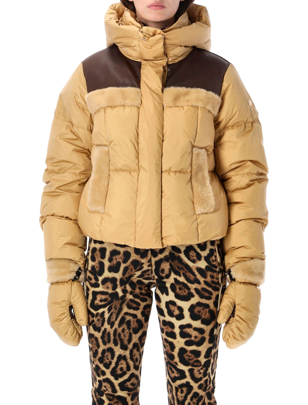 Rin Cropped High Collar Down Jacket