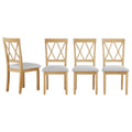 Fabric Dining Chairs with Supportive Backs