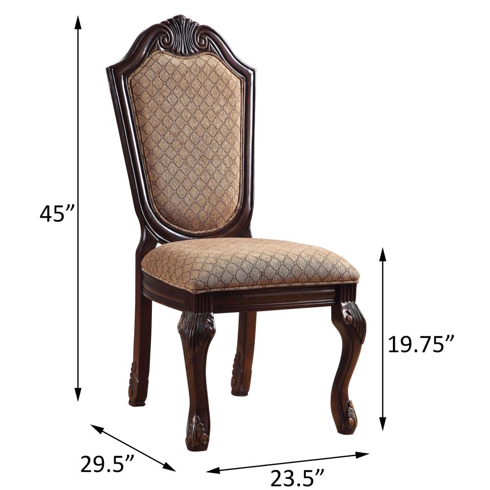 Traditional Dining Chairs with Welt-Trim Cushions