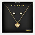 Coach Heart Charm Pendant with Chain