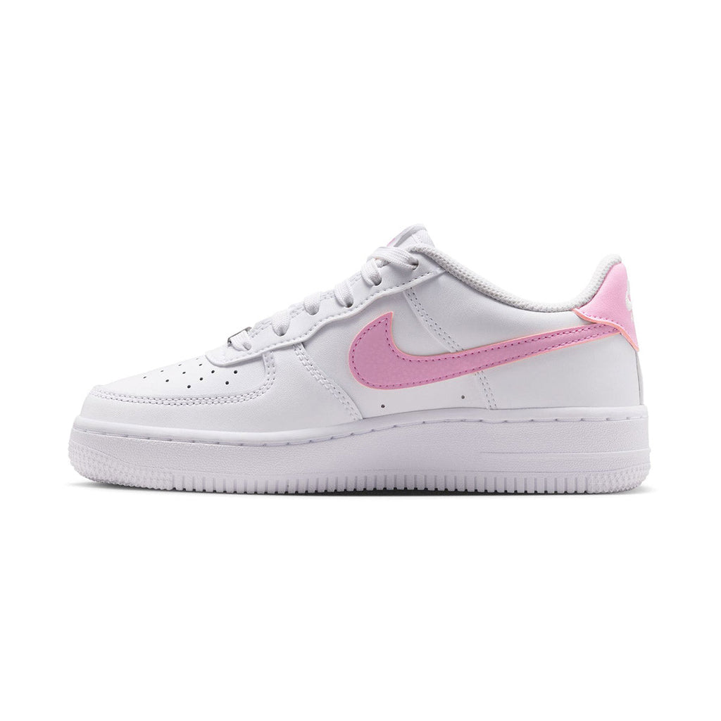 Nike Air Force 1 'White Pink Rise' Big Kids' Shoes