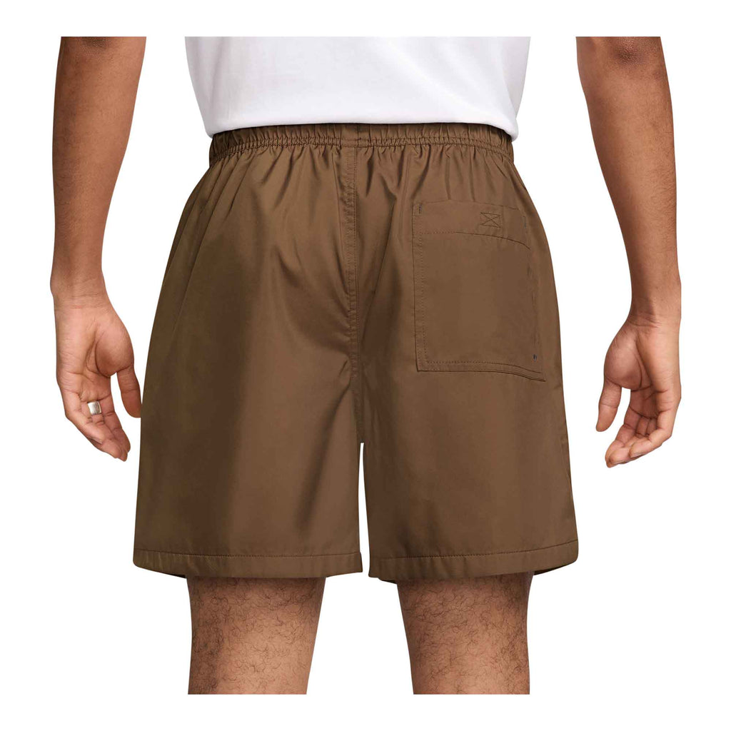 Nike Club Mens Woven Flow Shorts with Pockets (Khaki Brown)