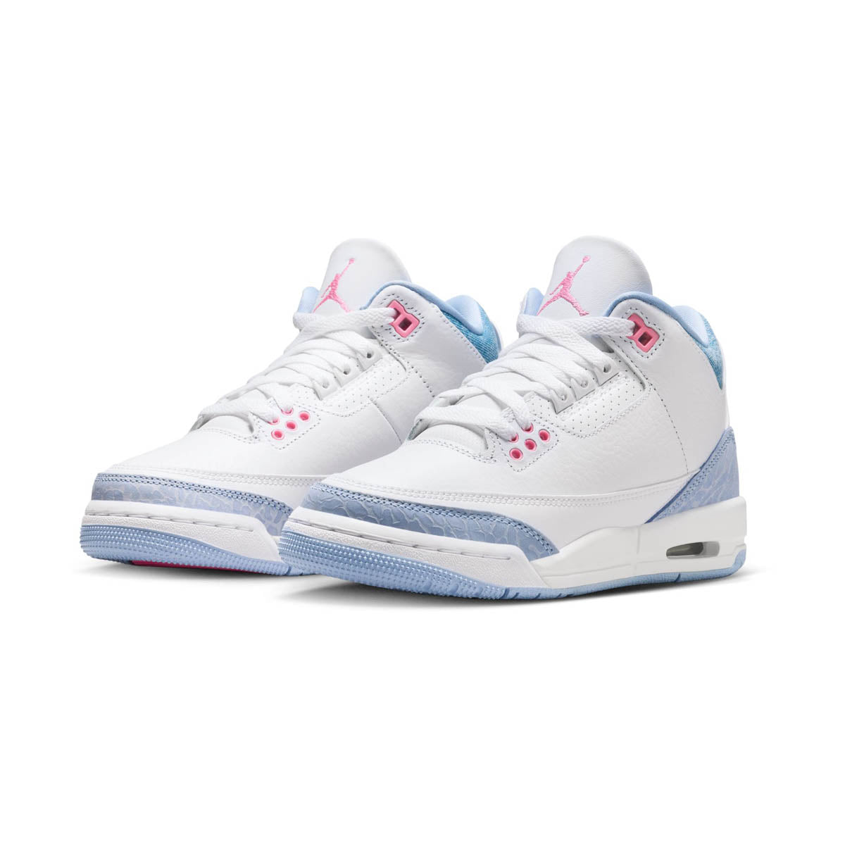 Air Jordan 3 Retro 'White Cobalt Bliss' Big Kids' Shoes