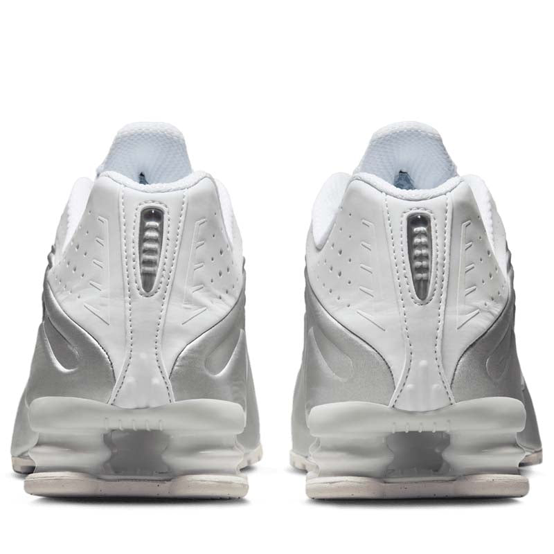 Nike Shox R4 - White/Metallic Silver