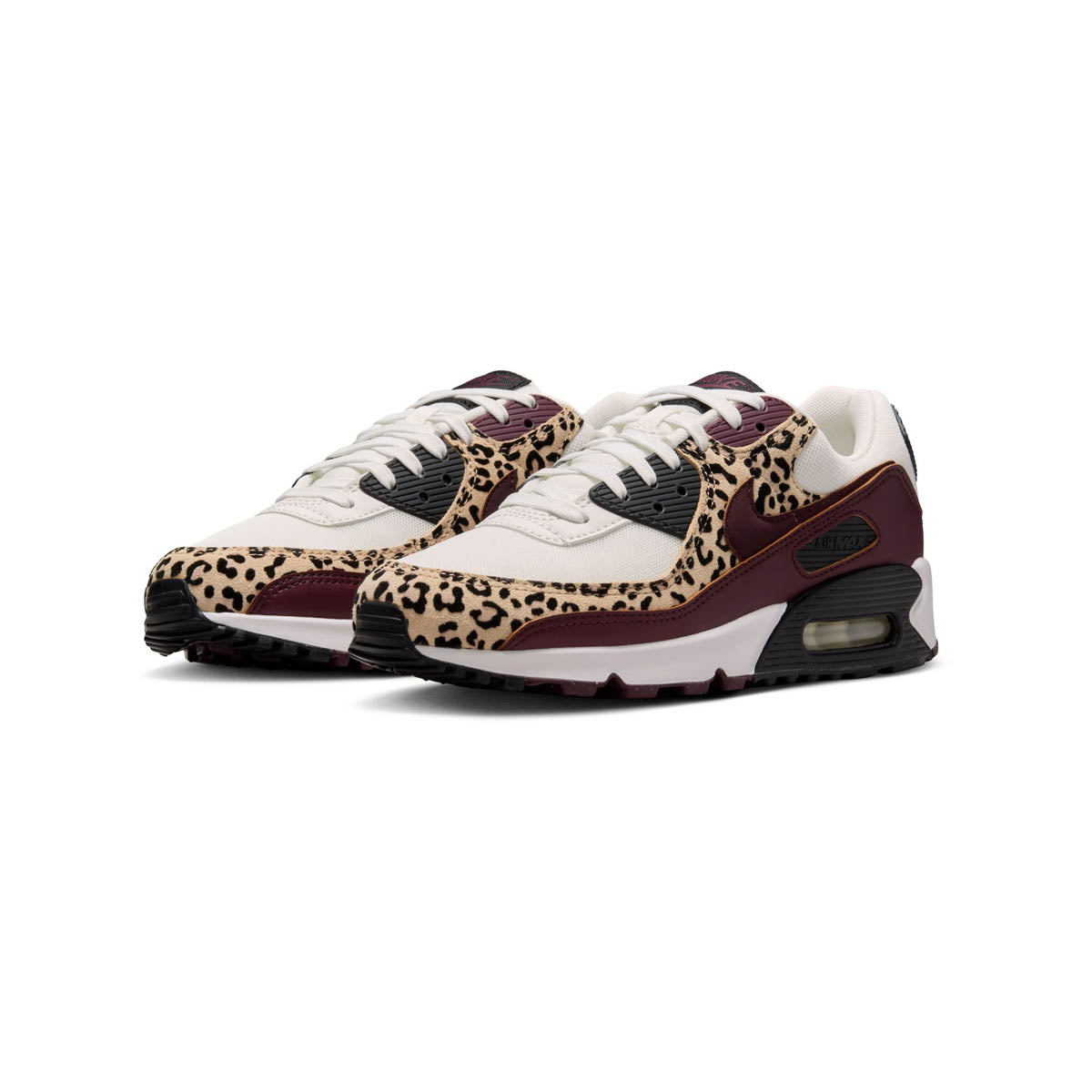 Nike Air Max 90 'Leopard Burgundy' Women's Shoes