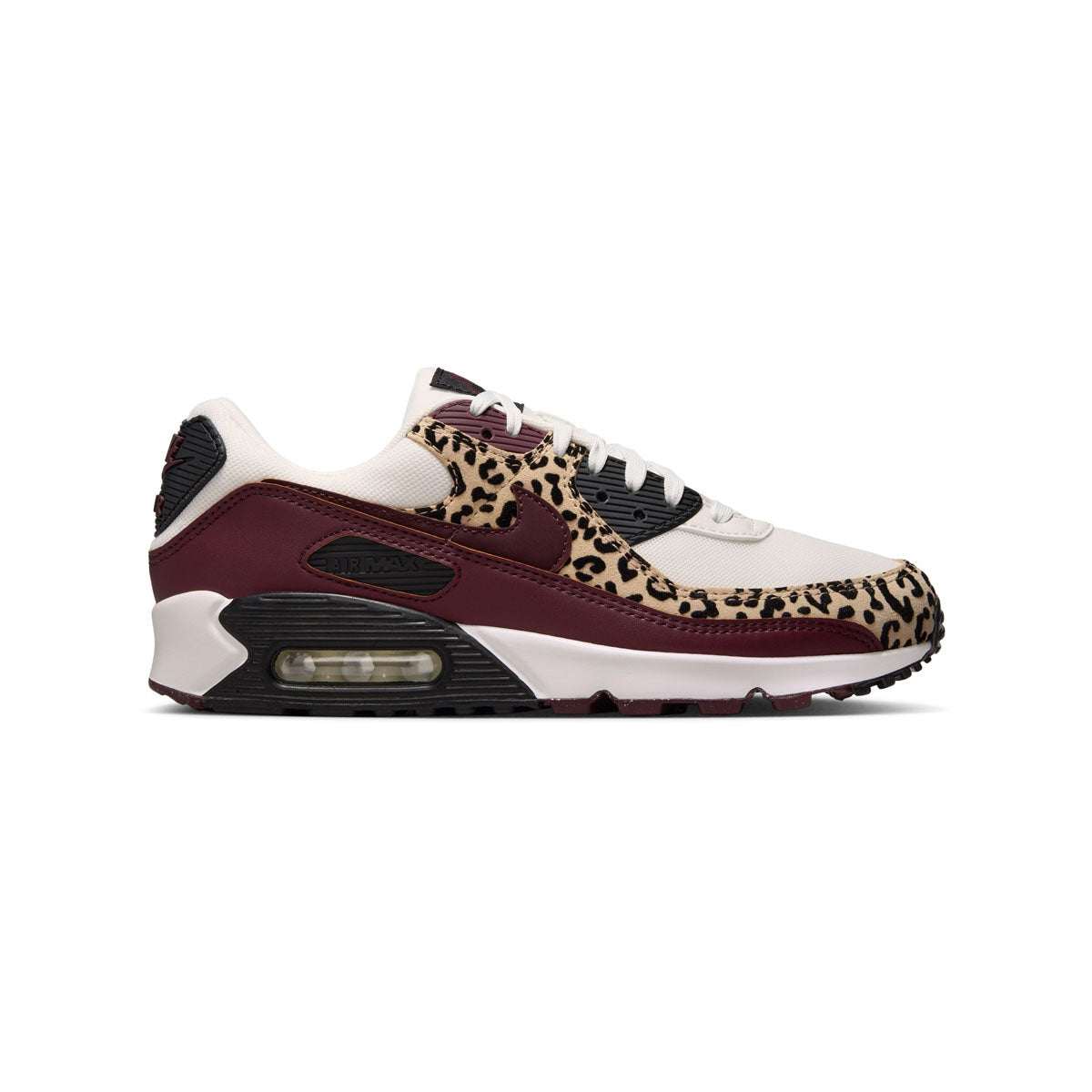 Nike Air Max 90 'Leopard Burgundy' Women's Shoes