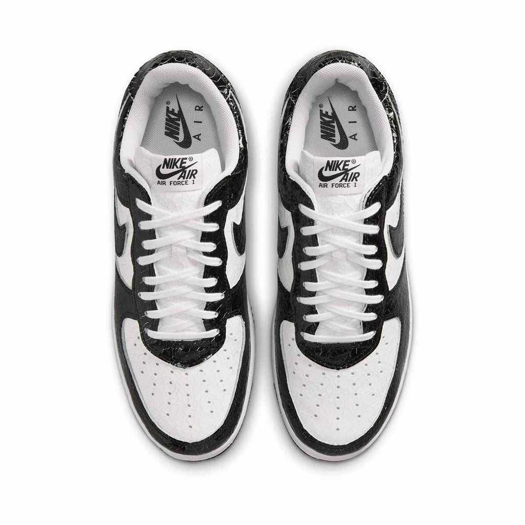 Nike Air Force 1 'Cracked Leather Black White' Men's Shoes