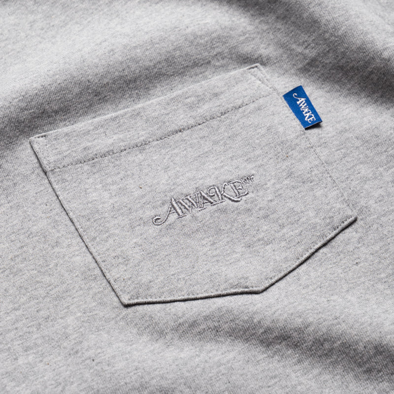 Awake NY Pocket Tee - Heather Grey