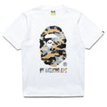 A Bathing Ape Sta Over Print 1st Camo By Bathing Ape Tee - White/Yellow