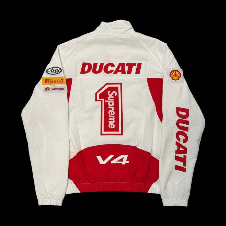 SUPREME Ducati track jacket white