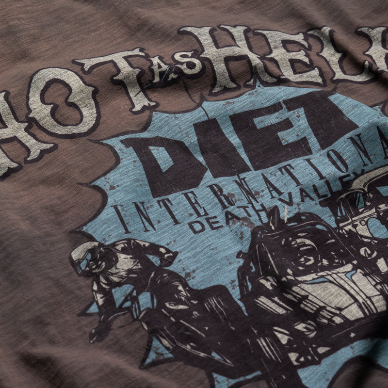 Diet Starts Monday Hot As Hell Tee - Vintage Black