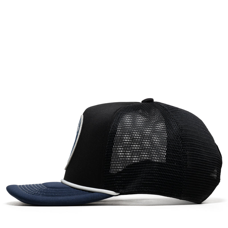 Honor The Gift H Patch Trucker Hat - Black/Navy