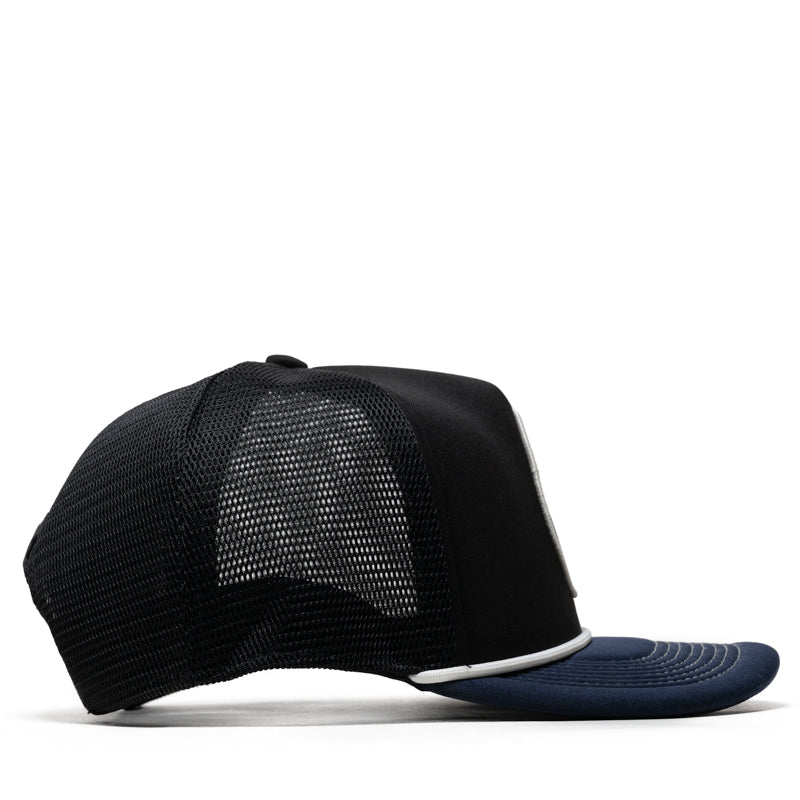 Honor The Gift H Patch Trucker Hat - Black/Navy