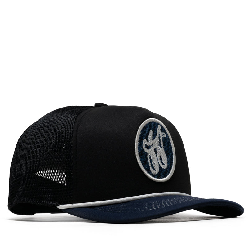 Honor The Gift H Patch Trucker Hat - Black/Navy