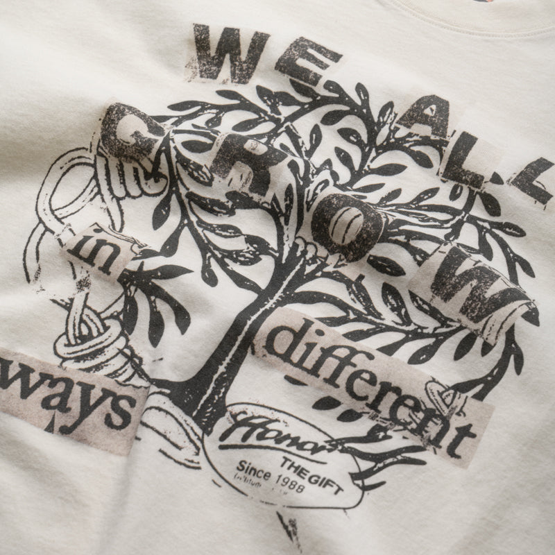 Honor The Gift We All Grow Tee - White
