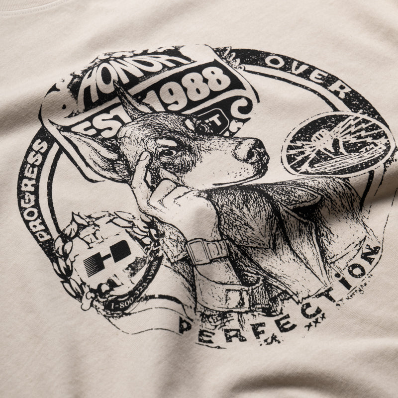 Honor The Gift Progress over Perfection Tee - Cream