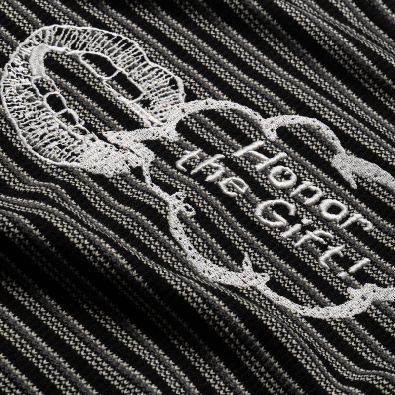 Honor The Gift Speak Striped Crew - Black