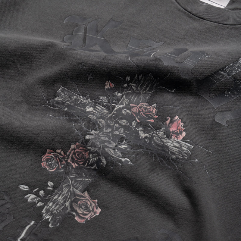 Ksubi Thorned Ekcess Tee - Charcoal