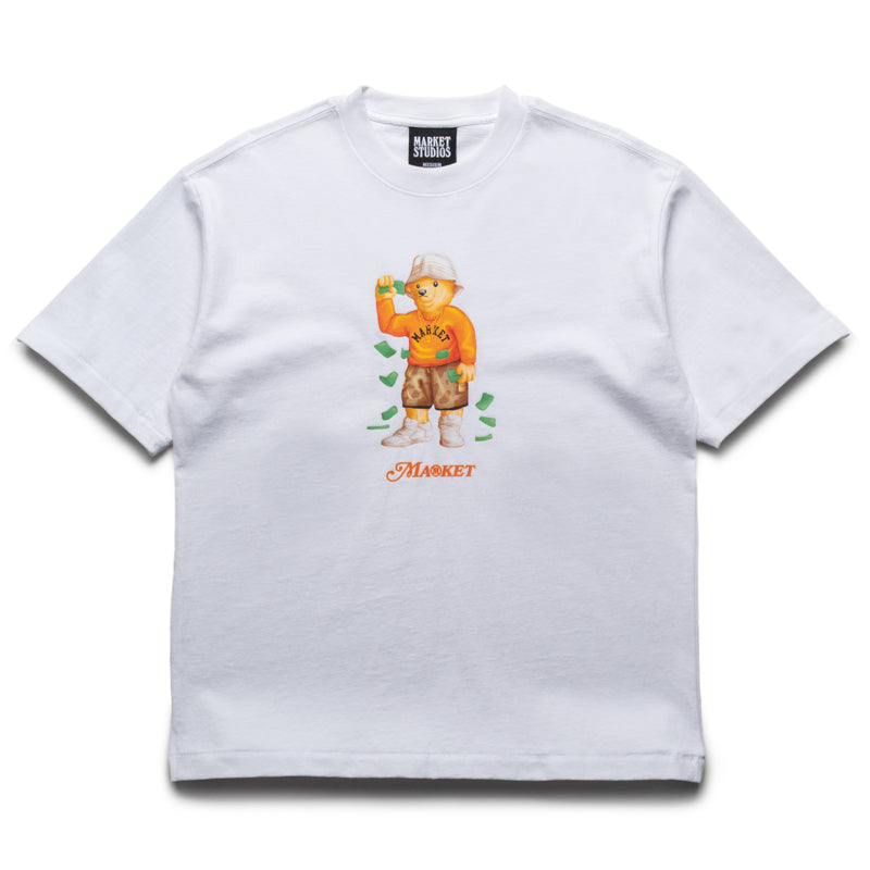 Market Making It Rain Bear Tee - White