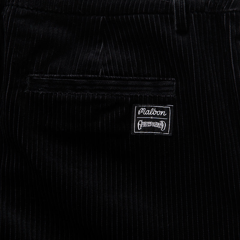 Malbon Golf x Grateful Dead Corduroy Pant - Black