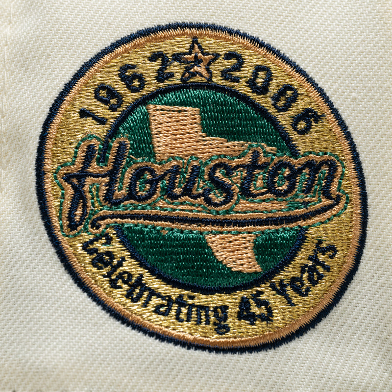 New Era x Politics Houston Astros 59FIFTY Fitted - Chrome/Emerald Green