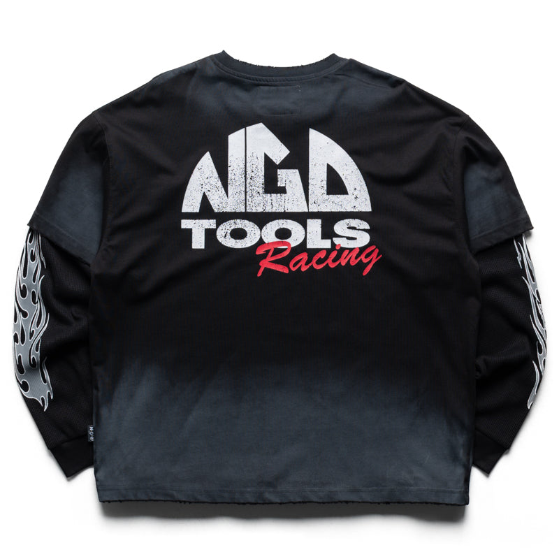 Nothing Grows Overnight Tools Thermal Layer L/S Tee - Black