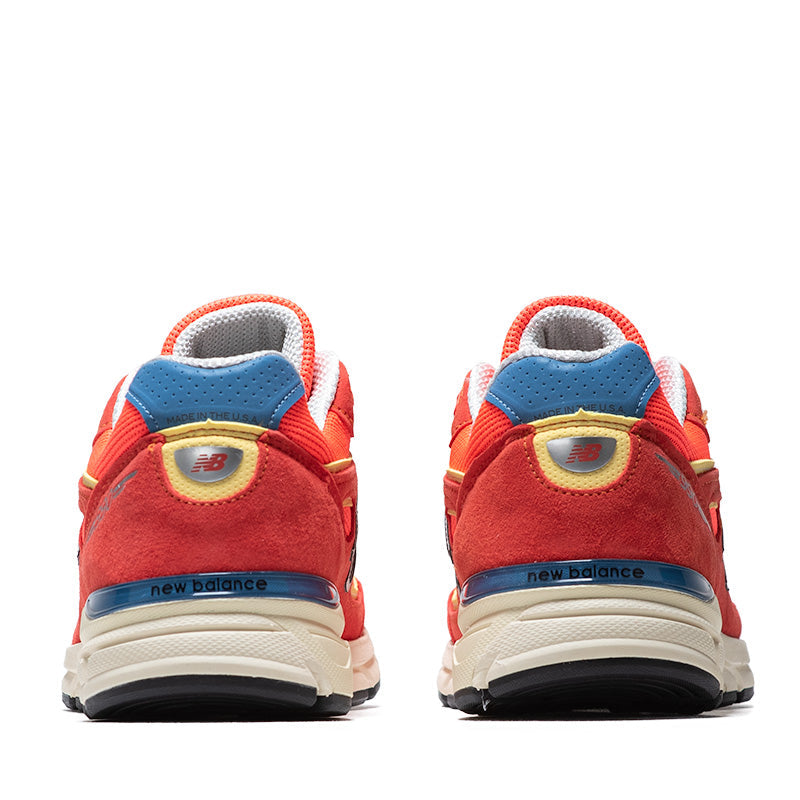 New Balance Made in USA 990v4 - Urgent Red/Maize