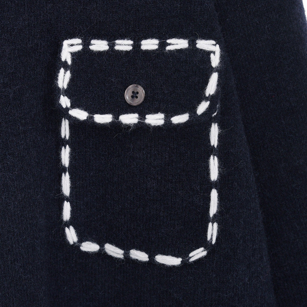 Thom Browne Men's Four-Bar Wool Coat