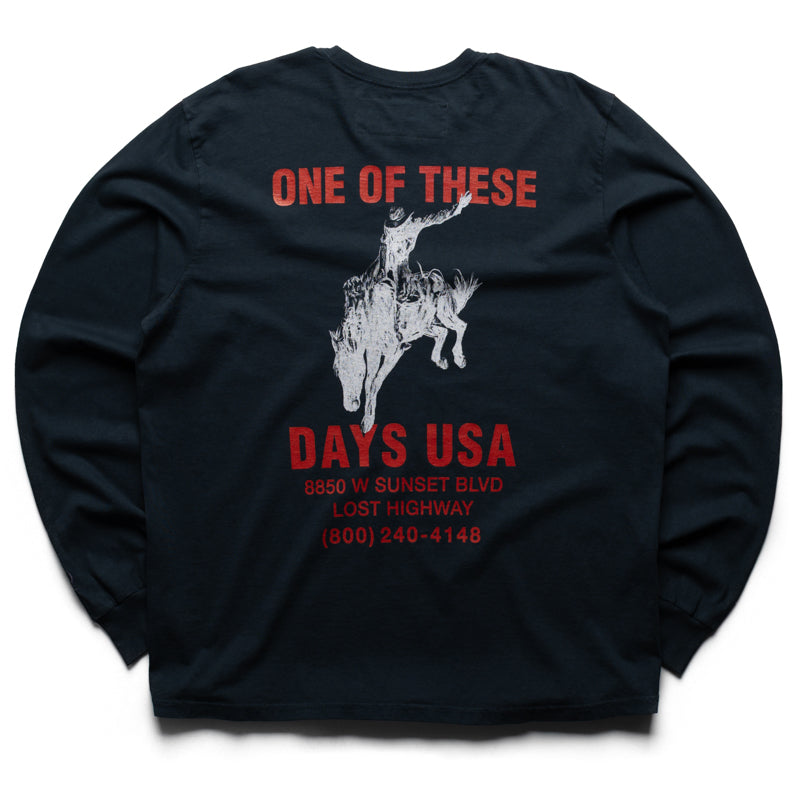 One Of These Days Break On Through L/S Tee - Black