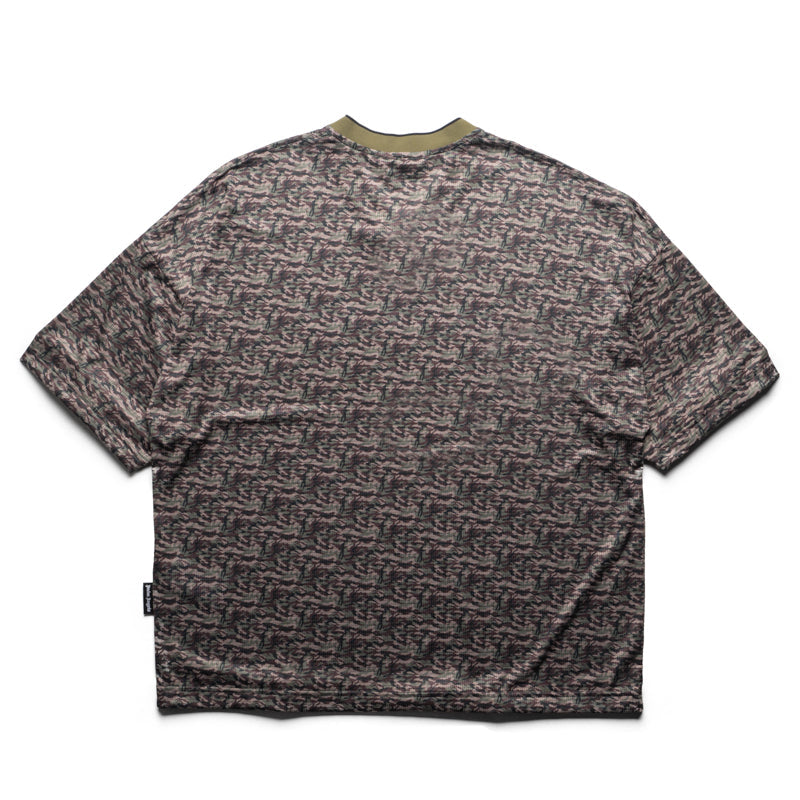 Palm Angels Camo Allover Palm Sport Tee - Brown