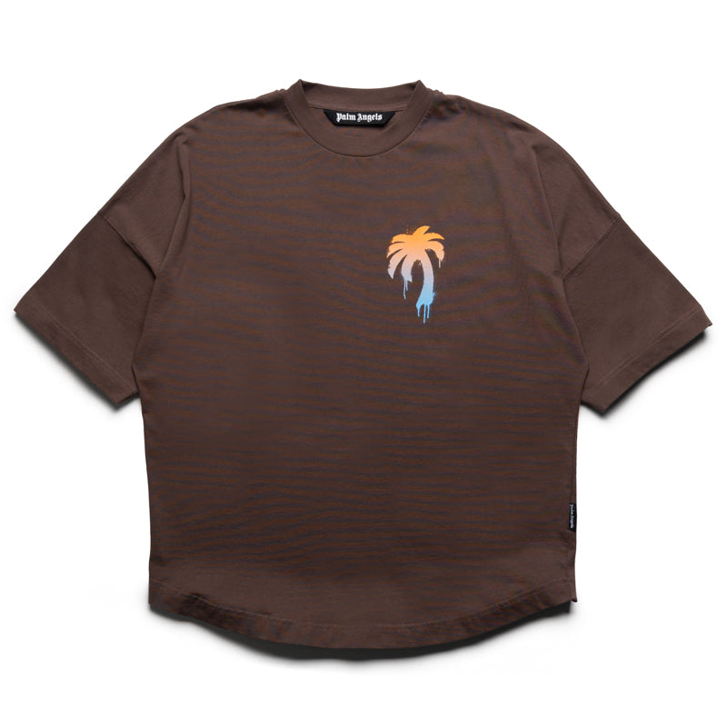 Palm Angels I Love PA Over Tee - Brown