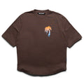 Palm Angels I Love PA Over Tee - Brown