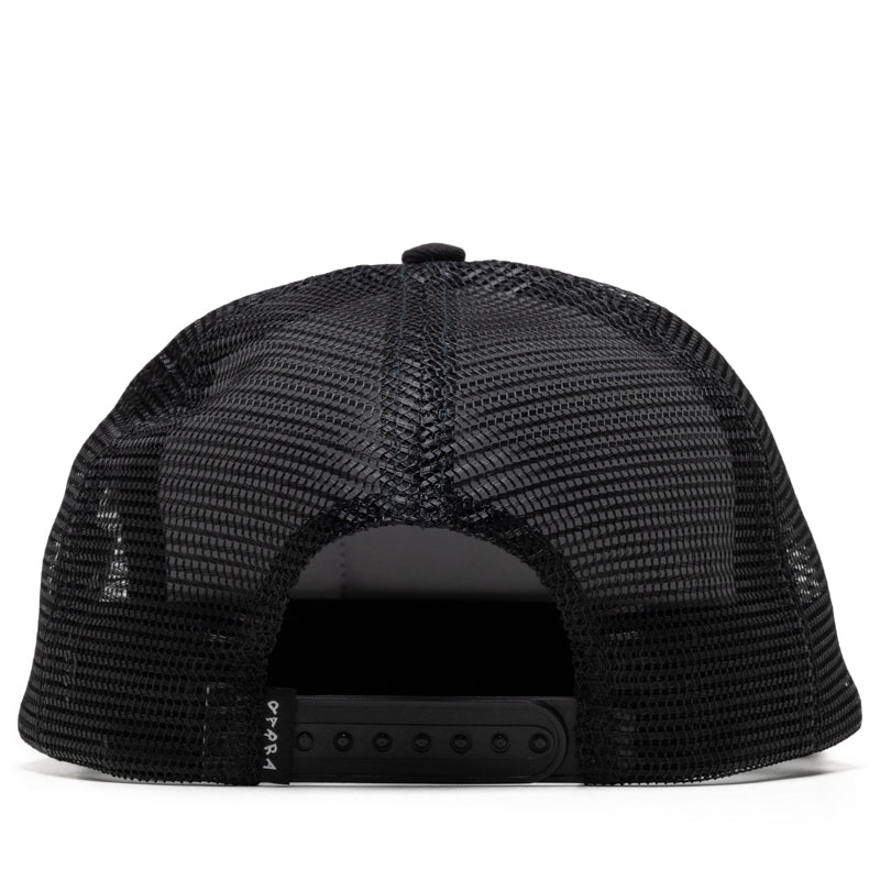 Parra Measuring Tape Logo 5 Panel Hat - Black