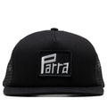 Parra Measuring Tape Logo 5 Panel Hat - Black