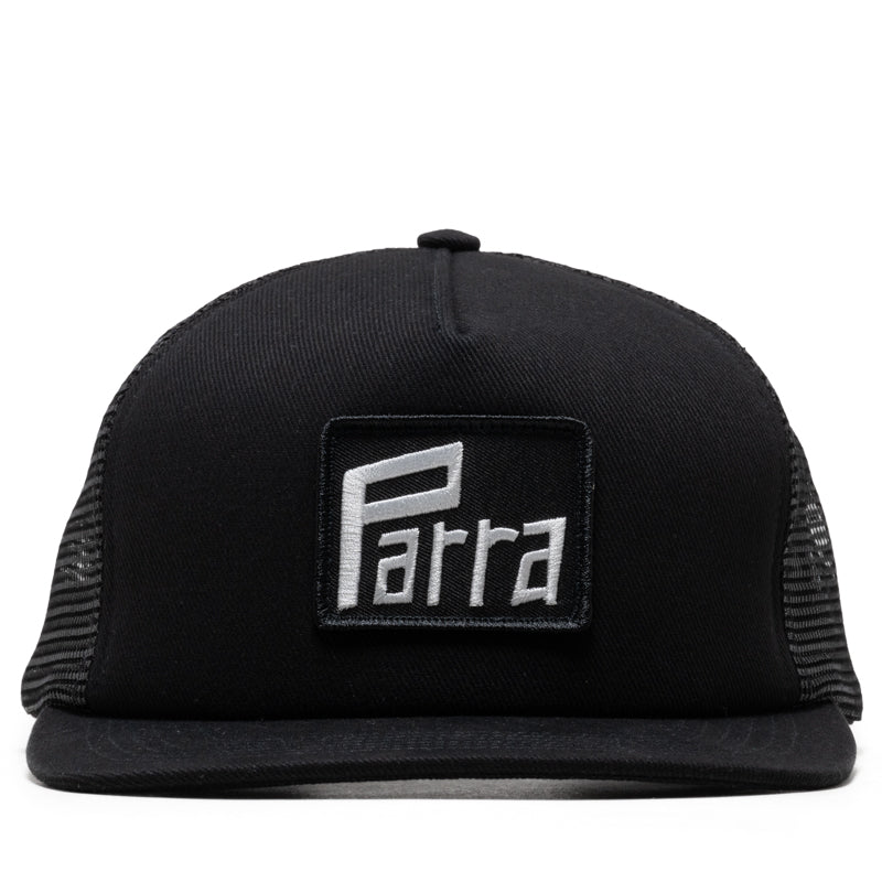 Parra Measuring Tape Logo 5 Panel Hat - Black