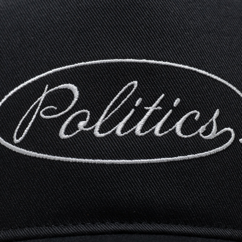 Politics x '47 Alternate Script Logo Hitch Snapback - Black