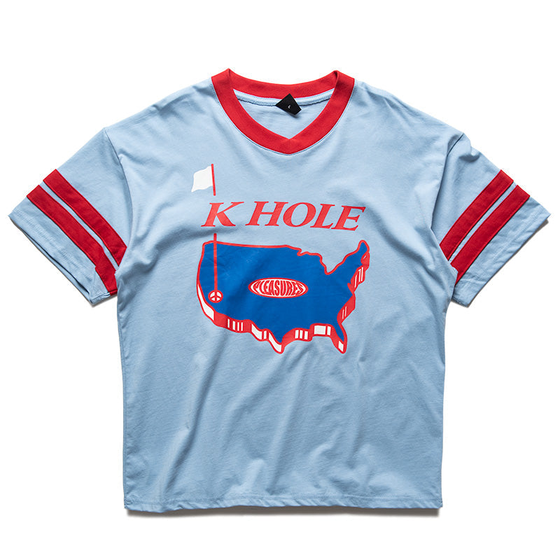 Pleasures Hole V-Neck Jersey - Blue