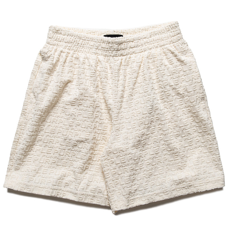 Purple Brand Jacquard Terry Short - Off White