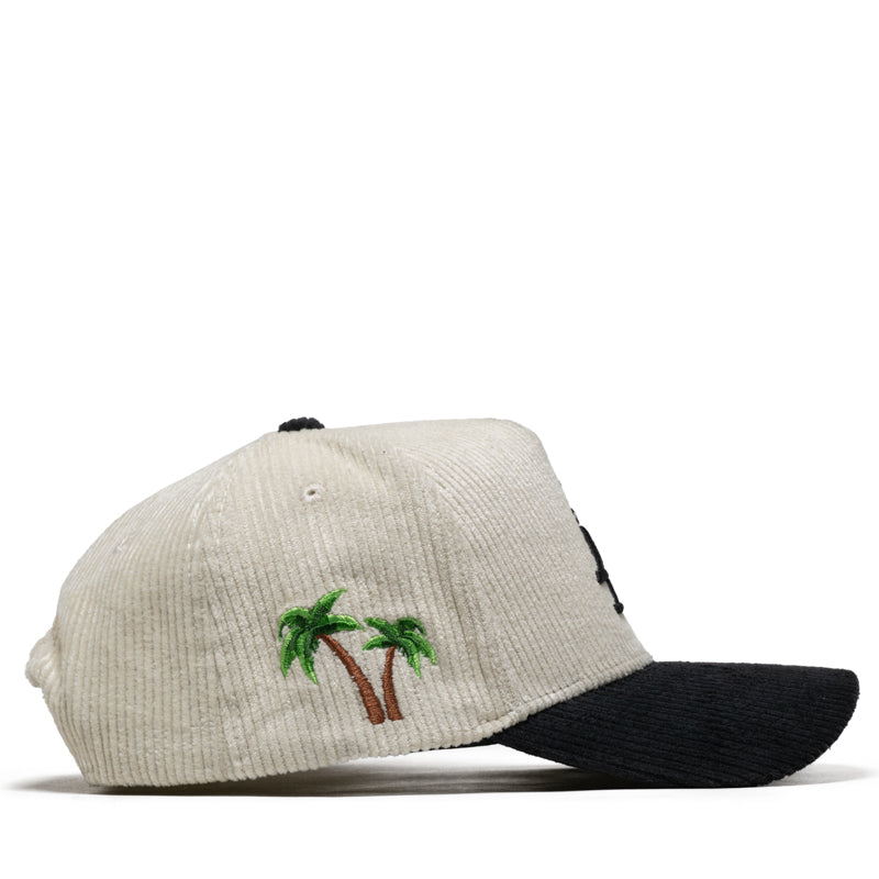 Reference Paradise LA Corduroy Snapback - Cream/Black