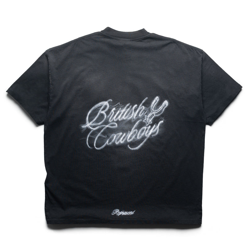 Represent British Cowboys Tee - Stained Black