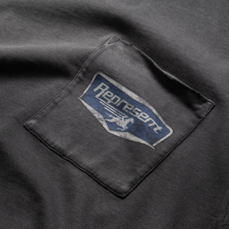 Represent Nothing Faster Tee - Stained Black