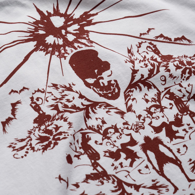 Revenge Shrine Tee - White/Burgundy
