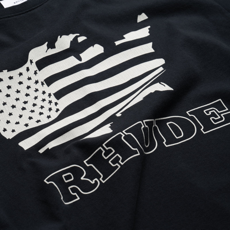 Rhude Banner Tee - Vintage Black/White