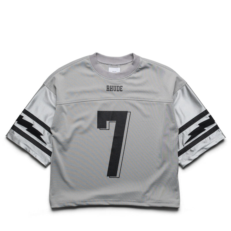 Rhude Lightning Football Jersey - Grey/White
